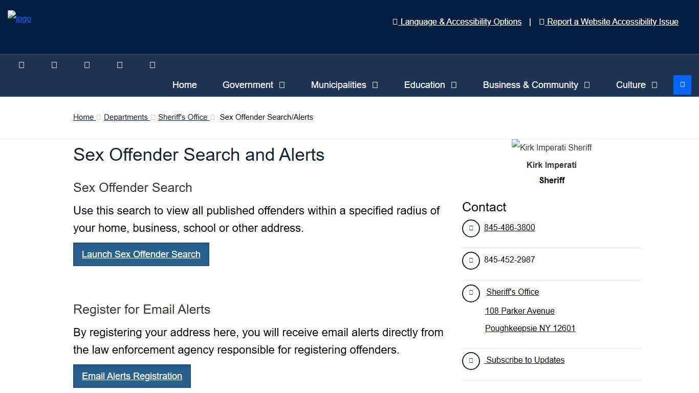 Sex Offender Search/Alerts